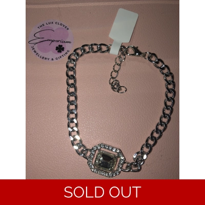 Ladies Silver bracelet with gem Center Ladies Silver bracelet with gem Center