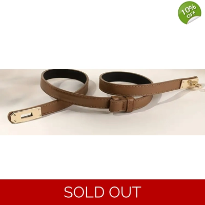 The clovers Kelly lock buckle belt tan The clovers Kelly lock buckle belt tan