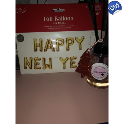 Gold balloons set happy new year Gold balloons set happy new year