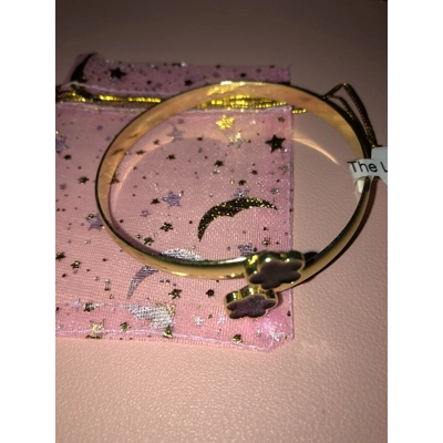 clover bracelet bangle black onyx
