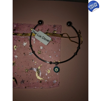Ladies bracelet bangle gift Silver evil eye bangle stainle..