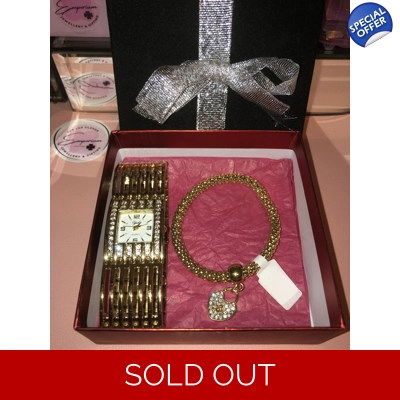 Ladies gold Watch gift set Valentine’s Day Present Ladies gold Watch gift set Valentine’s Day Present