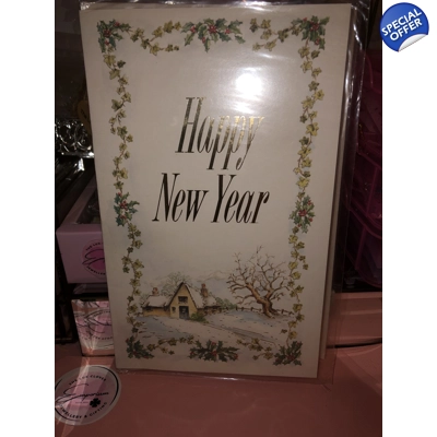 Happy new year card with envelope Happy new year card with envelope