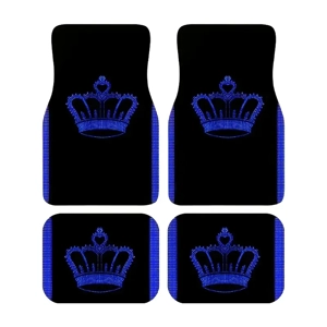 4pcs Crown Car Floor Mats