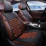 Comfortable Seat Cover with Full Back Support, Universal Seat Cushion for Front Seat in Winter