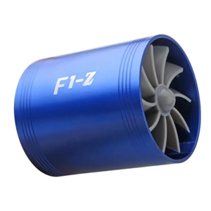 Air Intake Dual Filter System Fan Fuel Efficiency Kit Turb..