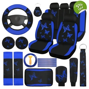 Butterfly Car Seat Cover Set