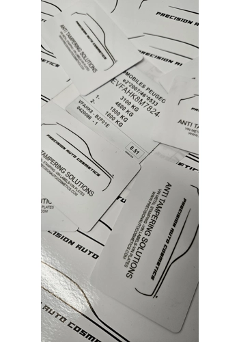 Peugeot Vin Label/Sticker Set
