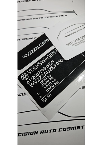 VW Vin Label/Sticker Set
