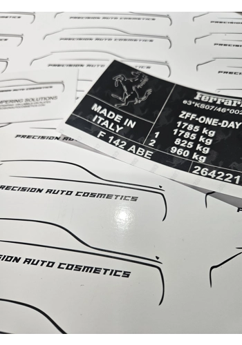Ferrari Vin Label/Sticker Set