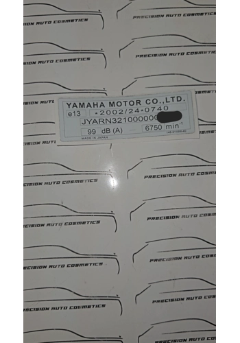 Yamaha R1 Vin Label/Sticker Set
