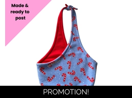 Large bonding bag - candy canes