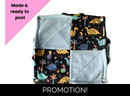 Double Hammock - dino & baby blue