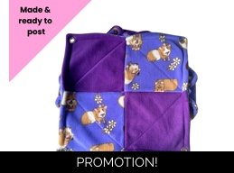 Double Hammock - guinea pigs & purple