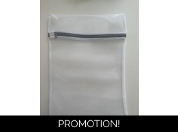 Net wash bag for fleece remnants