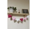 Fleece padded heart bunting