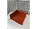 Square Pee Pad With Sides - autumn