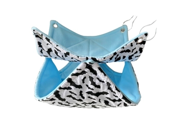 Large Double Hammock - Bat Baby Blue