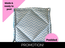 Padded Hammock - zigzag/ turquoise