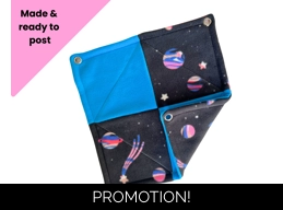 14” Single Hammock - planets patchwork