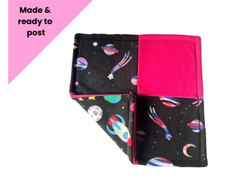 18" Pee Pad - planets & cerise