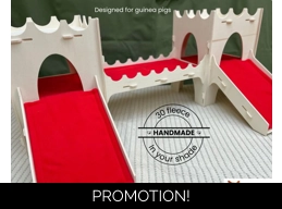 Guinea Pig Castle Fleece Pads