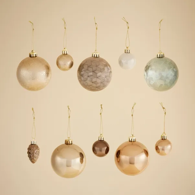 Additional Image for Pack of 30 Mixed Winter Shimmer Baubles