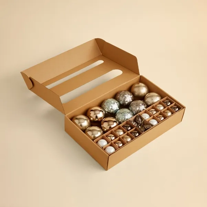 Additional Image for Pack of 30 Mixed Winter Shimmer Baubles