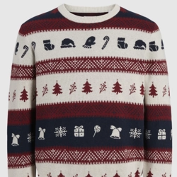 Cotton Rich Crew Neck Christmas Jumper