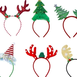 6 Pieces Xmas Headbands