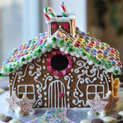 Luxury Vegan Gingerbread Log Cabin Kit