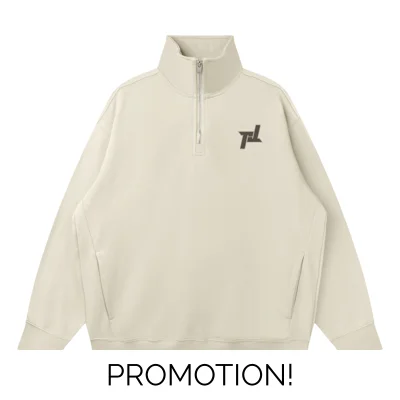Past Time Quarter-Zip Pullover (Apricot)