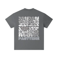 Past Time "Gray Flower Collage" Kids Tee