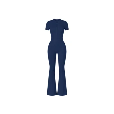 WOMENS FLARE JUMPSUIT (Navy)