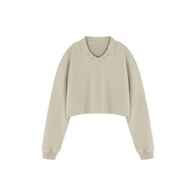WOMENS POLO CREW (Bone)