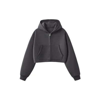 WOMENS CROPPED ZIP HOODIE