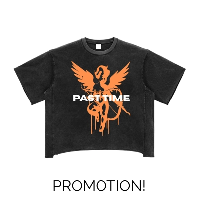 Past Time “Angel” Raw Edged Tee