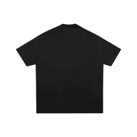 Oversized Past Time Mock Neck Tee (Black)