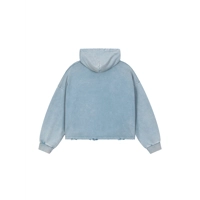 PT Vintage Frayed-Hem Hoodie