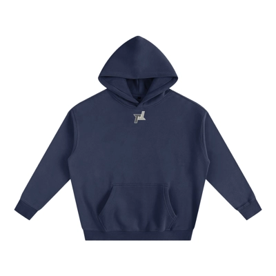 PT Gray Logo Hoodie (Navy Blue)