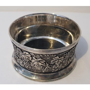 Elegance Vintage Silver Plated Bottle Coaster