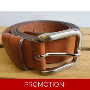 Mens Brown Genuine Leather Belt