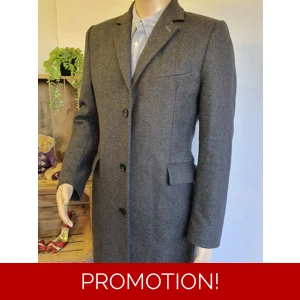 REISS  Mens Grey Trench Coat Size S (36