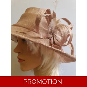 MAX & ELLIE Special Occasion Hat in Dusky Pink