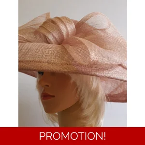 WINDSMOOR Light Pink Large Bowed Hat