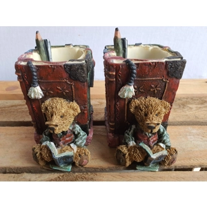 Pair of Vintage Teddy Bear Book Ends