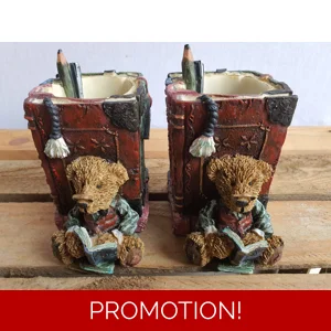 Pair of Vintage Teddy Bear Book Ends