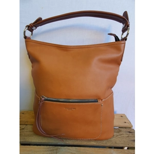 DAVID JONES PARIS Rust Leather-Look Bucket Handbag
