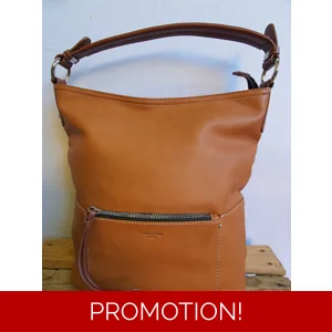 DAVID JONES PARIS Rust Leather-Look Bucket Handbag