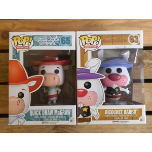 FUNKO POP X2 - Quick Draw McGraw + Ricochet Rabbit